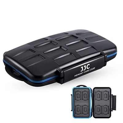 Abbildung von JJC Multi Memory Card Case MC ST16 Speicherkarten Schutzbox für 8 x SD, Micro SD/TF Cards Extreme Wasserdicht und Stoßfest Box Safe Tasche Etui Aufbewahrungsbox Hülle
