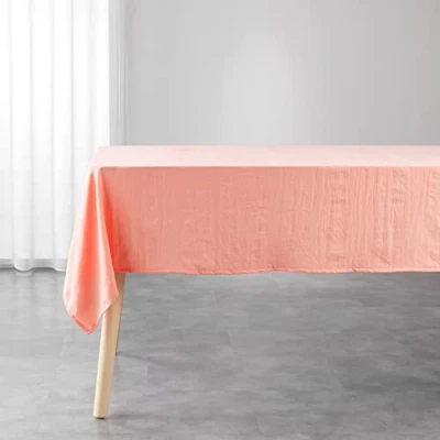 Abbildung von Douceur d&#039;Intérieur Tischdecke, rechteckig, 140 x 240 cm, Suzy Koralle, Mikrofaser gewaschen