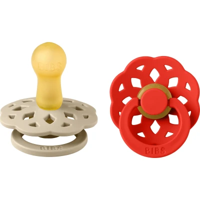 Abbildung von BIBS Boheme Schnuller 2er Pack Größe 2, Vanilla/Candy Apple