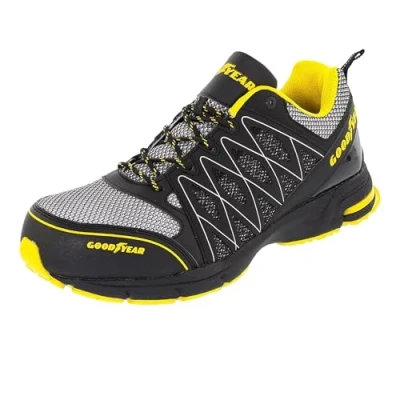 Abbildung von Goodyear Herren Metallfreie Arbeitssicherheit Trainer Mit Non Metallic Stoffkappe S1p / Sra Hro Sicherheitsschuhe, Schwarz Gelb, 42 EU