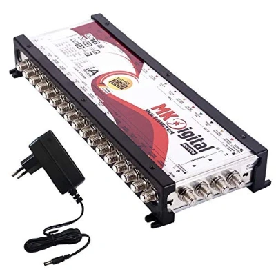 Abbildung von MK Digital MV Serie Multischalter, Multiswitch SAT Verteiler kaskadierbar (FullHD, HDTV, 4K, UHD, 8K) … (17/8 Multischalter)