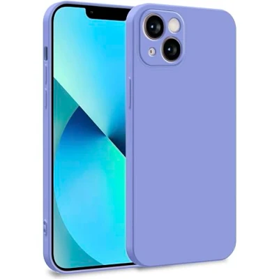 Abbildung von MyGadget Hülle für iPhone 13 Zweilagige Handyhülle mit Kameraschutz Cover Innenfutter &amp; Silikon außen Flieder