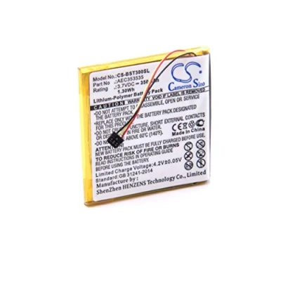 Abbildung von vhbw 1x Akku Ersatz für Beats AEC353535 Wireless Headset Kopfhörer (350 mAh, 3,7 V, Li Polymer)