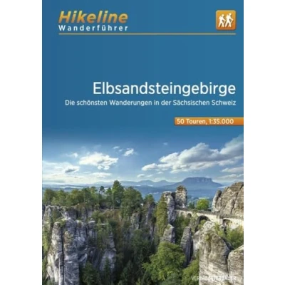 Abbildung von Wanderführer Elbsandsteingebirge: Die schönsten Wanderungen in der Sächsischen Schweiz, 50 Touren, 547 km, 1:35.000, GPS Tracks Download, LiveUpdate (Hikeline /Wanderführer)