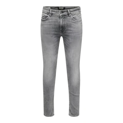 Abbildung von Only &amp; Sons Jeans Slim Fit, Herren, Größe: 33x32, Medium grey denim