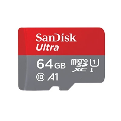 Abbildung von Sandisk microSDXC Ultra, + SD Adapter für Chromebooks Speicherkarte (64 GB, Class 10, 140 MB/s Lesegeschwindigkeit)