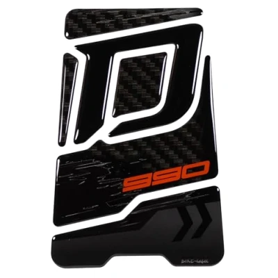 Abbildung von Tankpad Lack Schutz Carbon Optik kompatibel mit KTM Duke 990 schwarz X509703VA