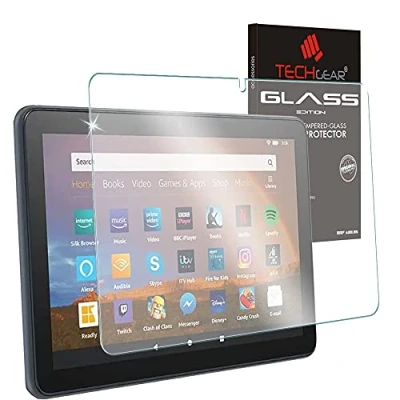 Abbildung von TECHGEAR Matt Schutzfolie Kompatibel mit Amazon Fire HD 10 / Plus Tablette (2021 11. Generation) MATTE Blendschutz Auflage, Original gehärtetes Glas folie