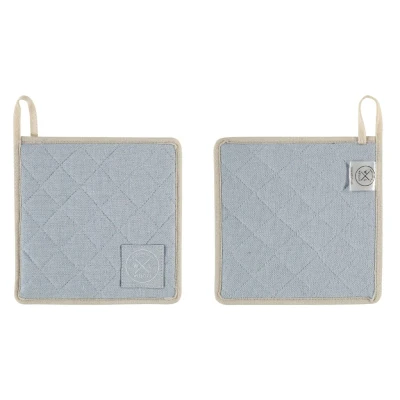 Abbildung von Witloft Topflappen aus recycelter Baumwolle (2 Stk.) Himmelblau
