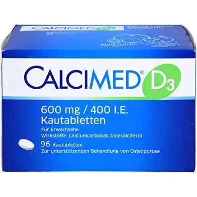 Abbildung von Calcimed D3 600 mg/400 I.E. Kautabletten 96 St
