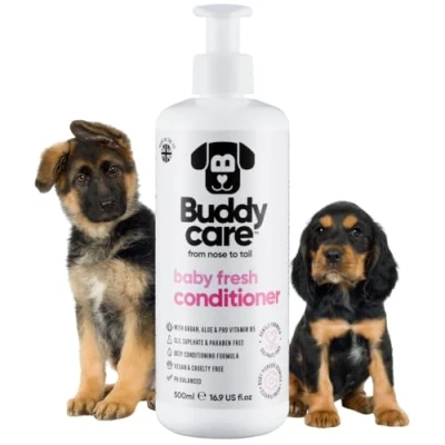 Abbildung von Revitalisant Pour Chien Baby Fresh de Buddycare 500ml parfumé à la Poudre bébé Avec aloès Vera et provitamine B5