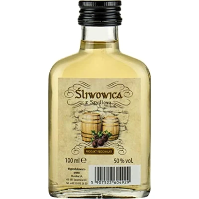 Abbildung von Śliwowica z Szydłowa (Sliwowitz, Pflaumenschnaps) 100 ml Flavoured Vodka, Pflaumen Wodka 50% Alkohol Mundivie Geschenkidee 18+