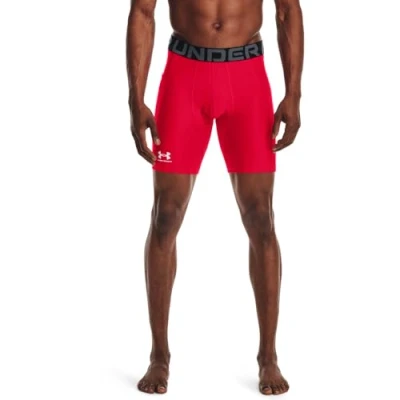 Abbildung von Under Armour Men&#039;s HeatGear Compression Shorts, Red (600)/White, XX Large