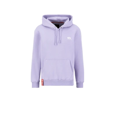 Abbildung von Alpha Industries Small LOGO Kapuzenpullover, Herren, Größe: Small, Pale violet