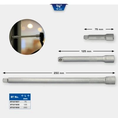 Abbildung von KS TOOLS BT021908 Verlängerung, Steckschlüssel 125 10 (3/8&quot;)