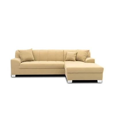 Abbildung von DOMO. collection Ecksofa Capri, Sofa in L Form, Couch, Polsterecke, Eckcouch, Garnitur 239 x 152 75 cm (BxTxH), beige