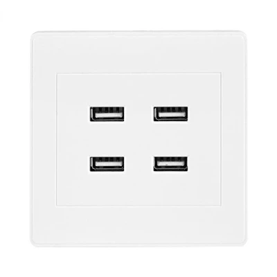Abbildung von Fdit 4 USB Ports DC 5 V Home Office Elektro Wand Steckdose Ladegerät Outlet