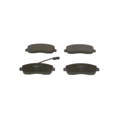 Abbildung von BOSCH 0 986 494 498 Bremsbelagsatz Low Metallic mit integriertem Verschleißsensor Anti Quietsch Blech RENAULT: MASTER 3 Kasten, Bus