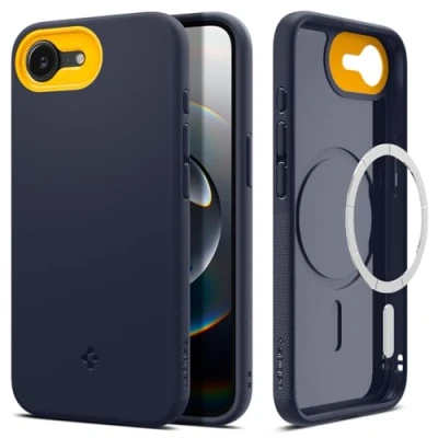 Abbildung von Spigen für iPhone 16e Hülle Nano Pop Handyhülle Case [Weiches und staubfreies Material] Dünn Schlank Slim Blueberry Navy