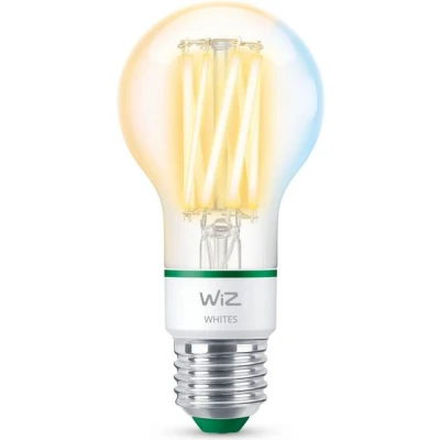Abbildung von WiZ ultra effiziente smarte LED Lampe, E27, Energieeffizienzklasse A, energiesparend, Automatisierung und Steuerung per App/Stimme über WLAN