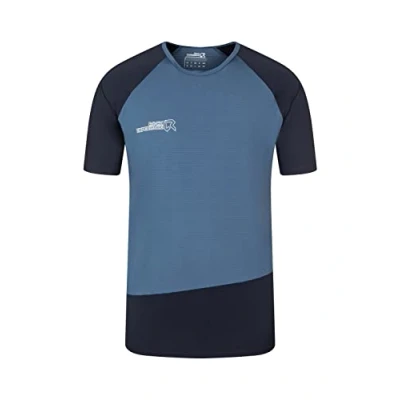 Abbildung von Rock Experience REMT01661 Merlin SS T Shirt Men&#039;s 1344 China Blue+1330 Blue Nights XXL