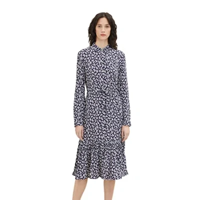 Abbildung von TOM TAILOR Damen 1036846 Kleid mit Muster, 31118 Navy Floral Design, 46