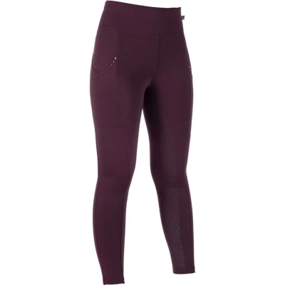 Abbildung von HKM Kinder Cosy II Style Silikon Vollbesatz Reitleggings, Weinrot, 146/152