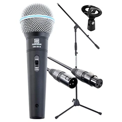 Abbildung von Pronomic Mikrofon Superstar XLR dynamisches Gesangs Mikrofonset (Komplettset), Druckvoller, warmer Klang