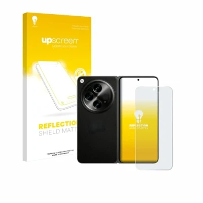 Abbildung von upscreen Entspiegelungs Schutzfolie für OnePlus Open (case friendly) Displayschutz Folie Matt [Anti Reflex, Anti Fingerprint]