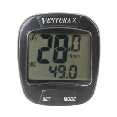 Abbildung von Fahrradcomputer Ventura X 10 Funktionen Schwarz