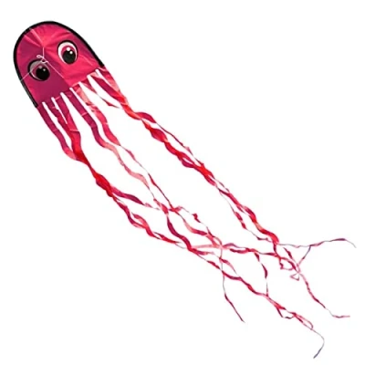 Abbildung von CIM Oktopus Drachen Krake DRAKI RED Einleiner für Kinder ab 3 Jahren Abmessung: 25x160cm inkl. Drachenschnur