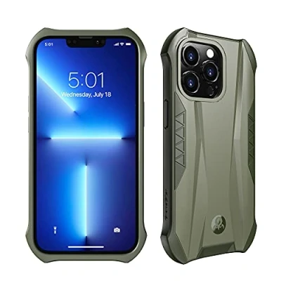 Abbildung von GravaStar für iPhone 13 Pro Case Stoßfestes Bumper Cover MagSafe Kompatibel, Verdickte 4 Eck TechnologieVerstärkter Fallschutz Anti Rutsch Matte Oberfläche Hard Armor (Olive Green)