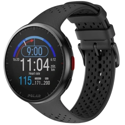 Abbildung von Polar Pacer Pro Moderne GPS Sportuhr, Pulsuhr, Smartwatch für Männer und Frauen, Laufuhr Training, Schlafüberwachung Activity Tracker, Carbon Grey, S L