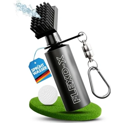 Abbildung von Hochwertige Golf Bürste mit Wasser Golfschläger Bürste, 118ml Tank Reiniger perfekt auf dem Platz, Reinigungsbürste für