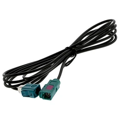 Abbildung von maxxcount Fakra Antennenadapter Verlängerung 2m 200cm Buchse (F) auf (F gewinkelt)