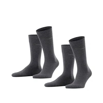 Abbildung von Esprit Basic UNI 2PACK Socken, Herren, Größe: 47 50, Anthrazit meliert