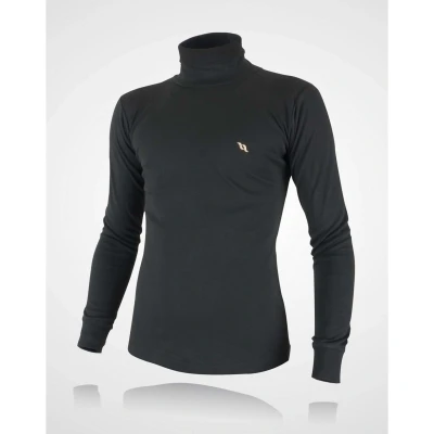 Abbildung von Back on Track Rollkragensweatshirt Herren Schwarz M, 46