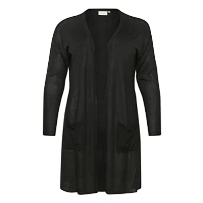 Abbildung von Kaffe Curve Kcsandy Cardigan Strickjacke, Damen, Größe: 50/52, Black deep