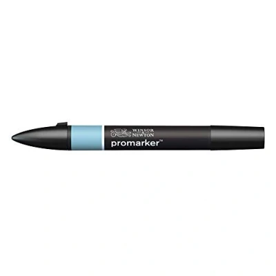 Abbildung von Winsor &amp; Newton &quot; ProMarker 0203352 Professioneller Layoutmarker 2 Spitzen, fein breit für Zeichnungen, Design Layouts Jeansblaue