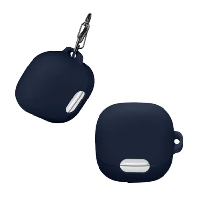 Abbildung von kwmobile Hülle kompatibel mit Anker Soundcore Liberty 4 NC Kopfhörer Case TPU Silikon Cover Schutzhülle in Dunkelblau