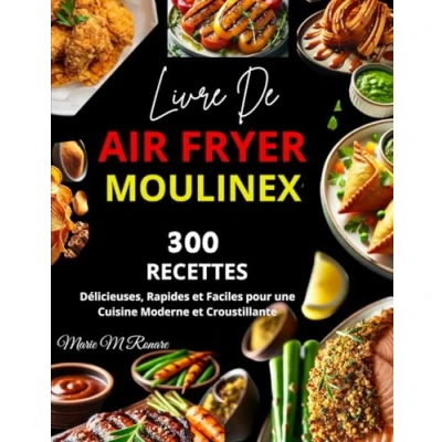 Abbildung von Livre De Air Fryer Moulinex: 300 Recettes Délicieuses, Rapides et Faciles pour une Cuisine Moderne Croustillante