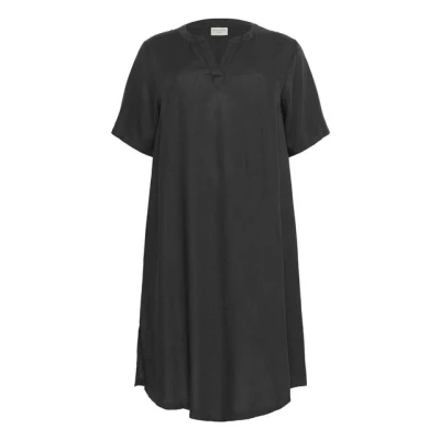 Abbildung von Kaffe Curve Mille Kaftan Freizeitkleid, Damen, Größe: 52, Black oyster