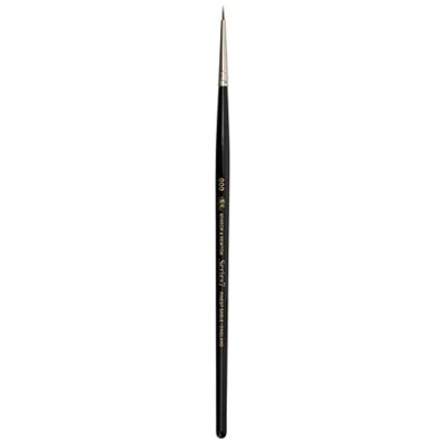 Abbildung von Winsor &amp; Newton 5007030 Serie 7 Aquarellpinsel, Kolinski Rund Pinsel Nr. 000 1 mm, Qualität von Handarbeit, Transparent