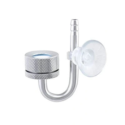 Abbildung von QWORK Aquarium Zerstäuber, CO2 Diffusor, Mit Saugnäpfen und U Pipe, für alle Arten von Aquarien
