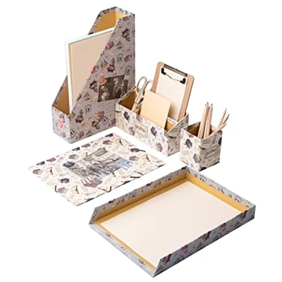 Abbildung von Grupo Erik Schreibtisch Organizer Set Harry Potter Stiftehalter Mappe A4 Briefablage Büro Zubehör und Schul