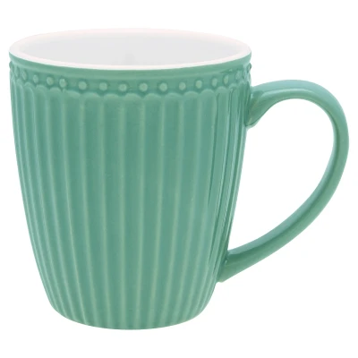 Abbildung von Greengate Alice Becher mit Henkel dusty green 0,4 l