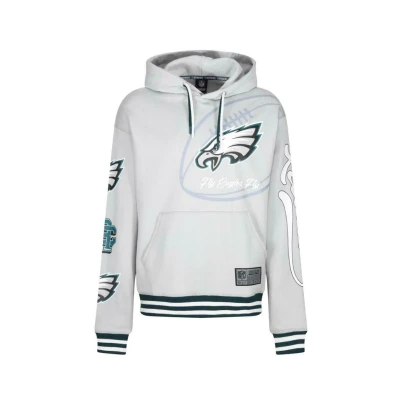 Abbildung von Re:Covered Philadelphia Eagles NFL FLY Kapuzenpullover, Größe: Medium, Grau