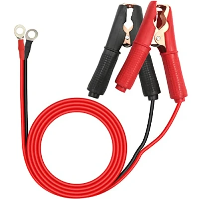 Abbildung von HuaLiSiJi Krokodilklemmen Autobatterie 12V 24V, Batterieklemmen 14AWG 30A, für Autobatterie, Anderes Gerät (1m)