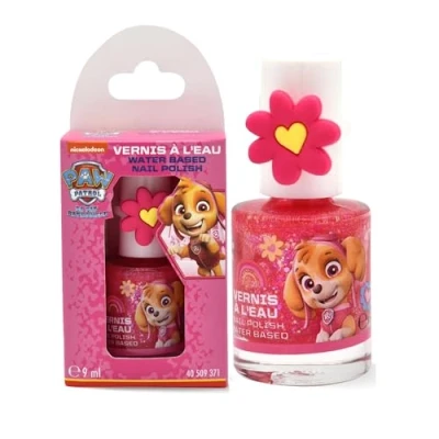 Abbildung von Paw Patrol Nagellack für Kinder Lizenzprodukt 9 ml auf Wasserbasis Leicht aufzutragen Mit warmem Wasser entfernbar Ungiftig