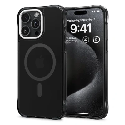 Abbildung von CYRILL von Spigen Ultra Sheer Mag Hülle Kompatibel mit iPhone 15 Pro Max (2023) Schwarz